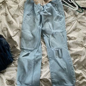 Maternity jean capris